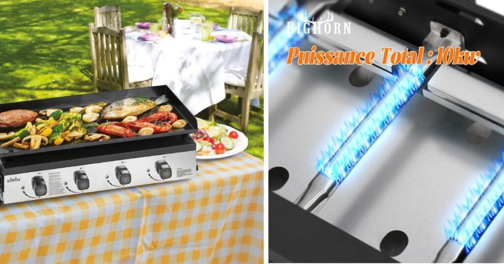 The Ultimate Outdoor Cooking Experience: Why Choose a Gas Plancha Grill? 1 Big horn Plancha grill 4 burner